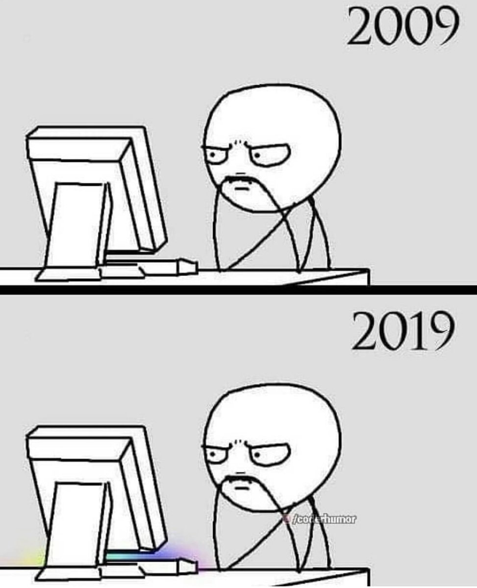 BITS_BC's tweet photo. 10 year challenge 🚥⌨️#10yearchallenge 
#rgblights #notmuchchanged https://t.co/hgGIENVuA8