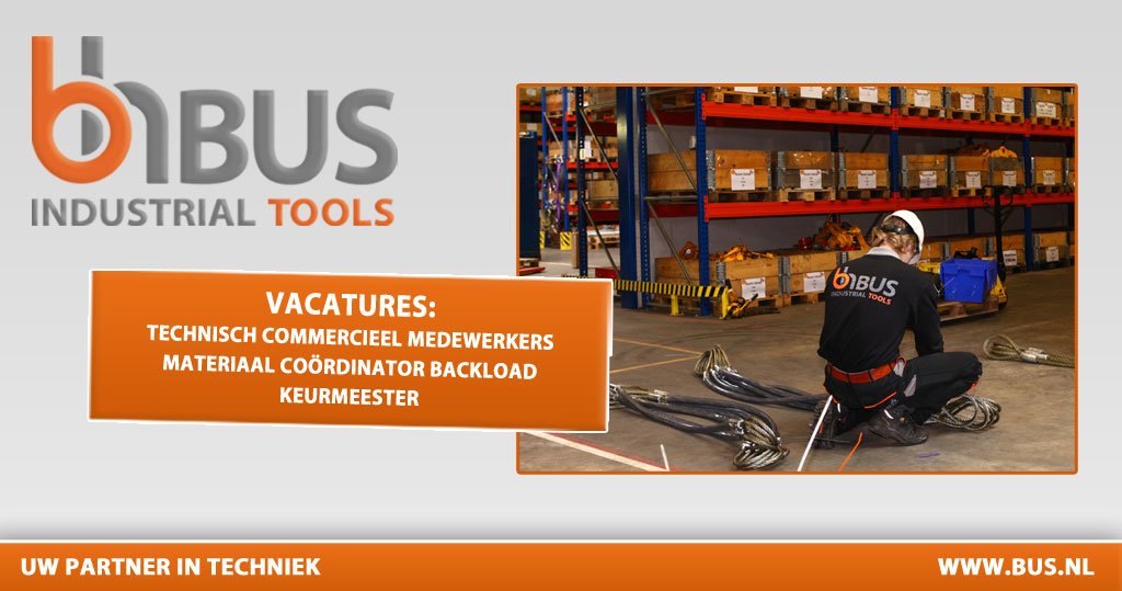 BusIndustrial's tweet photo. Word jij onze nieuwe Collega?
Er zijn diverse vacatures beschikbaar voor onze vestigingen in Groningen, Deventer en Veenendaal. Kijk op https://t.co/z1hYUe4uMi https://t.co/8Ryww08Mqb