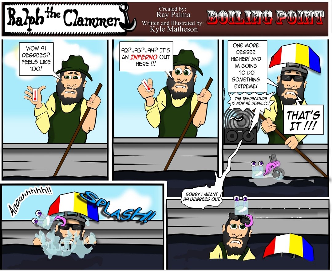 RayPalmaComics's tweet photo. Ralph the Clammer gets taken by fake news

#funny#funnyshit#laugh#laughing#scarcasm#comics#comicstrips#comedy#sublime#theshit#pun#punny#punnyjokes#lol#haha#fuckinfunny#clams#clamming#boats#onthewater#baylife#fakenews#weatherreport https://t.co/SqMHR02hCu