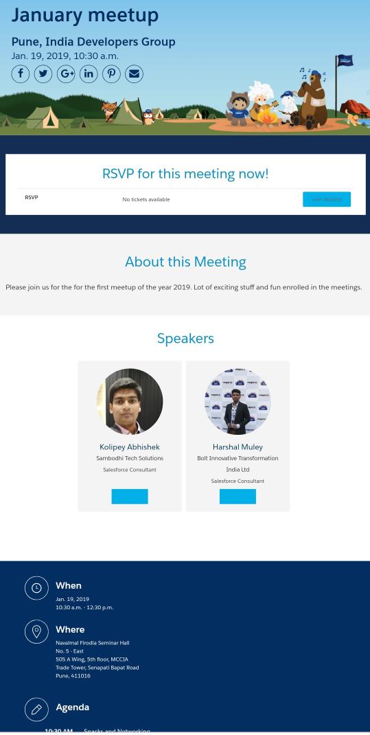 AbhikoliK's tweet photo. Commencing 2018 with a Talk on Building Lightning Web Components with @HarshalMuley  at @SFDC_Pune on 19th Jan at 10.30 @parthv4u @bhaigadepuru @technodhaba @Asmit_SF @atulrajguru9 @Jagan_ns_ @PuneSFDC  @cloudgyani @prajsszz @RadhikaBansalSF @aparnayadav18 @SfdcKiran @shashforce https://t.co/OGdxCVTg5n