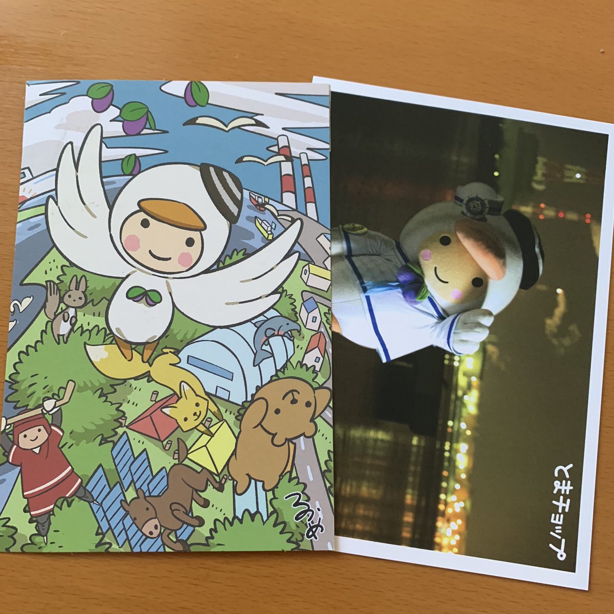 マキアート 苫小牧のゆるキャラとまチョップ わりと地元では人気があってマンホールデザインや母子手帳にも使われています グッズも色々出ていて 私はポストカードやマステを購入しました とまチョップ