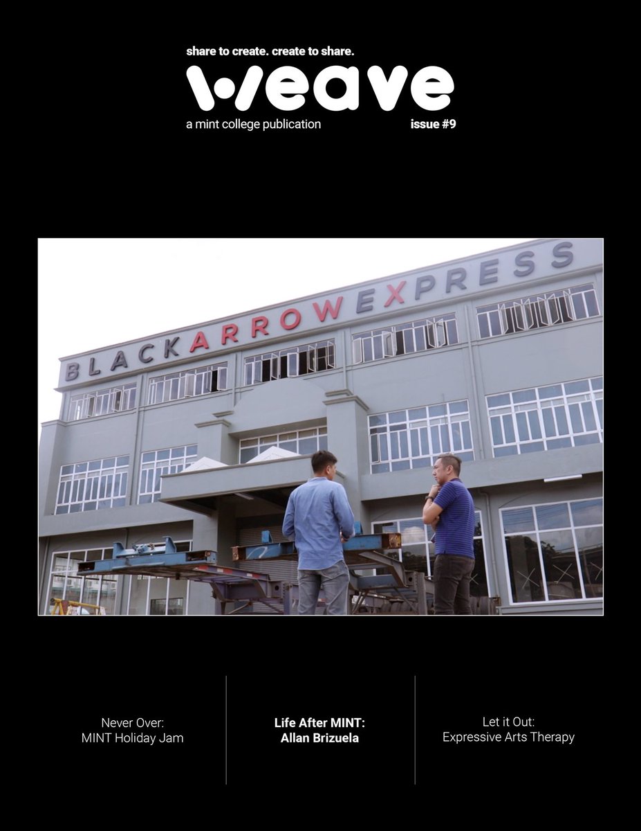 Join #Weave as we welcome 2019 with an exciting issue on new music, creative arts therapy, and a profile on one of MINT’s outstanding alumni!
- Never Over: MINT Holiday Jam
- Let it Out: Expressive Arts Therapy
- Life After MINT: Allan Brizuela
READ HERE: http://www.mintcollege.com/weave-channel/