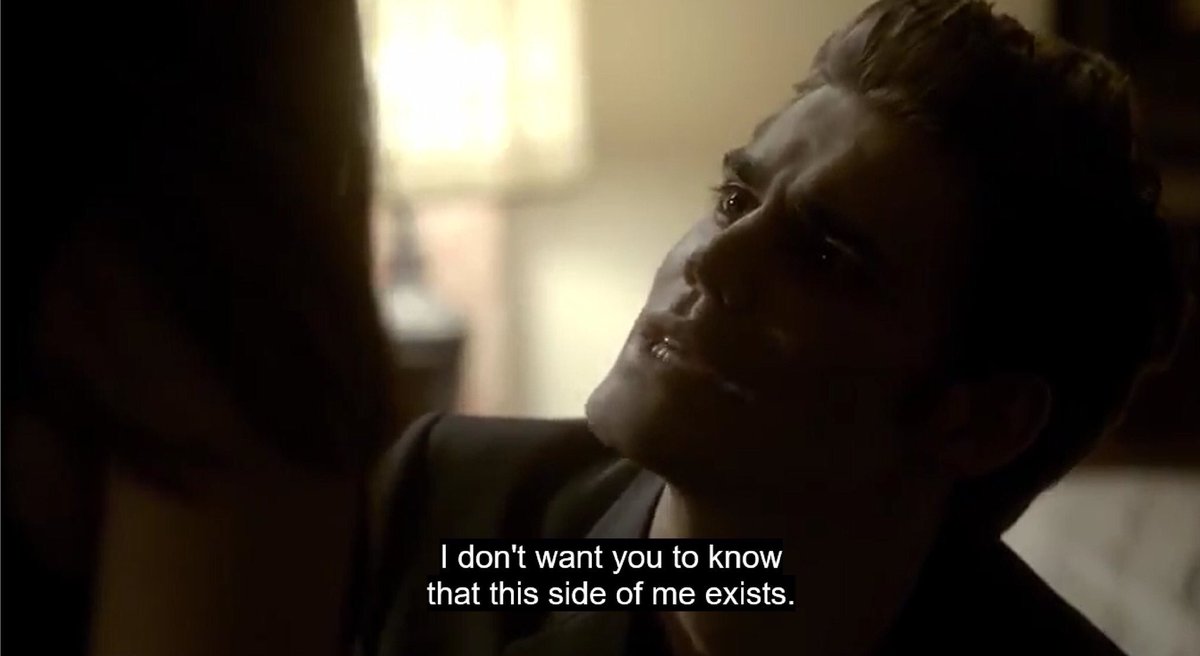 if you call keeping an entire side of you a secret from elena “not pretending” then sure.