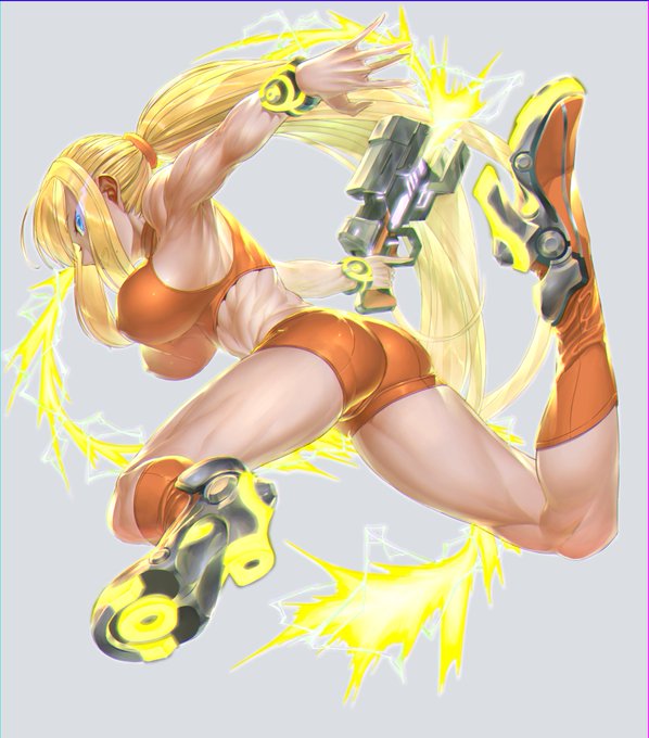 _(:3 」∠)_スマブラSPのゼロスーツサムスは筋肉質で胸が小さく補正された・・・これは何かの陰謀である 