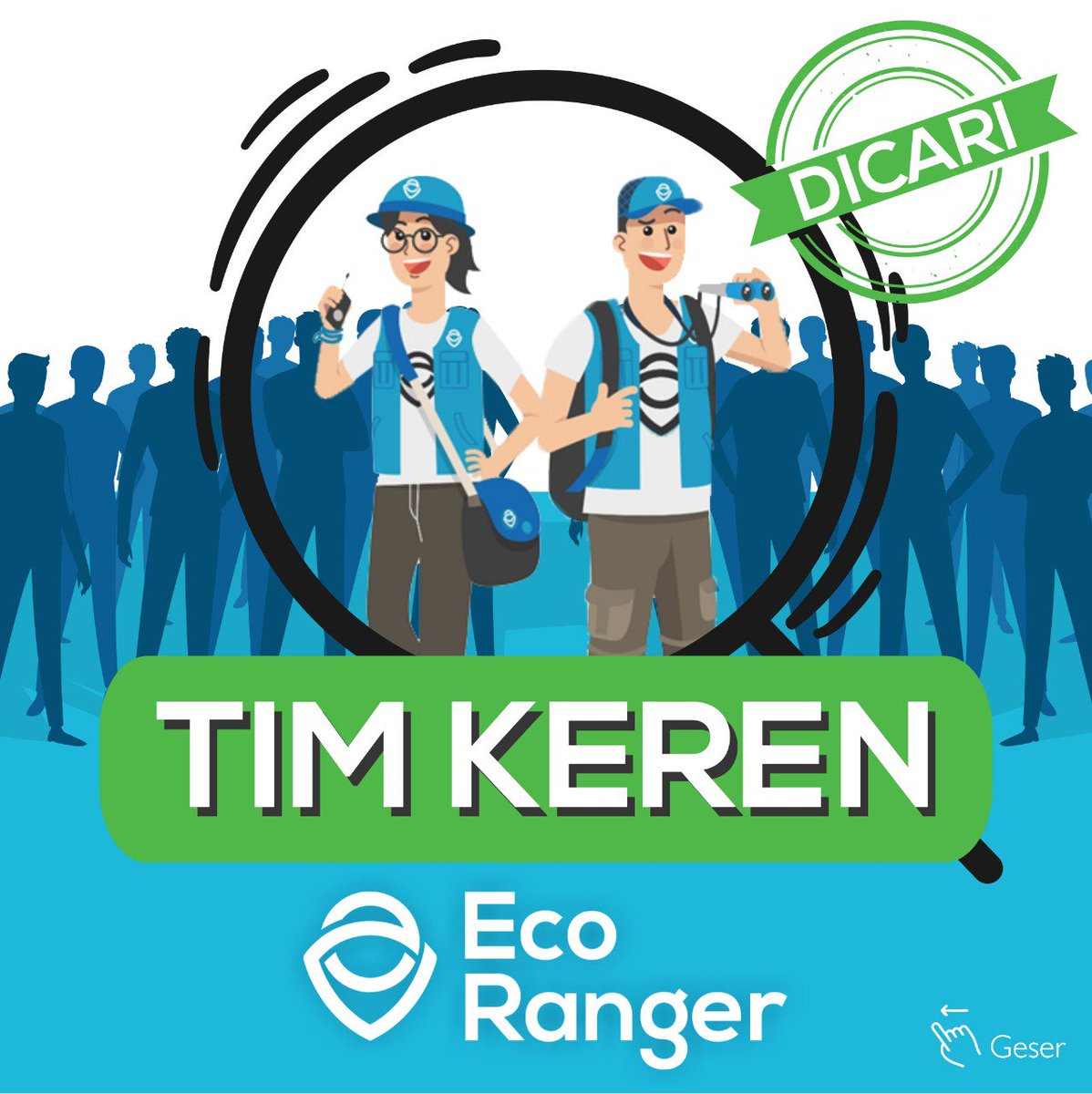 greenerationid's tweet image. DICARI!
Tim Keren EcoRanger Banyuwangi.

Kami mencari Tim Keren untuk pelaksanaan Program Eco Ranger di Banyuwangi. Kamu kah salah satunya?

Ketentuan lebih lanjut bisa cek di: greeneration.org/dicari-tim-ker…

#GInfo
#EcoRangerID
#EcoRanger
#ResponsibleJanuary
#SampahkuTanggungjawabku
