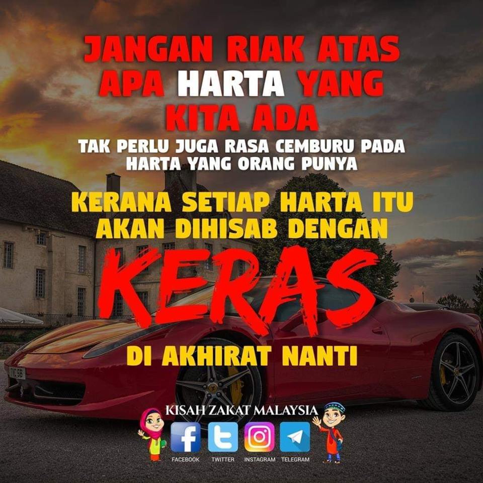 Pusat Pungutan Zakat No Twitter Harta Perlu Ke Nak Riak Atau Cemburu Kredit Kisah Zakat Malaysia