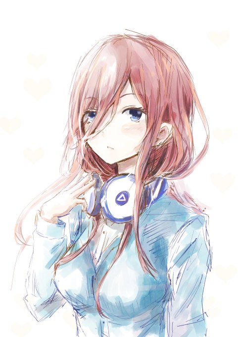 八雲さんがTwitterに投稿した中野三玖(五等分の花嫁)のイラスト。
