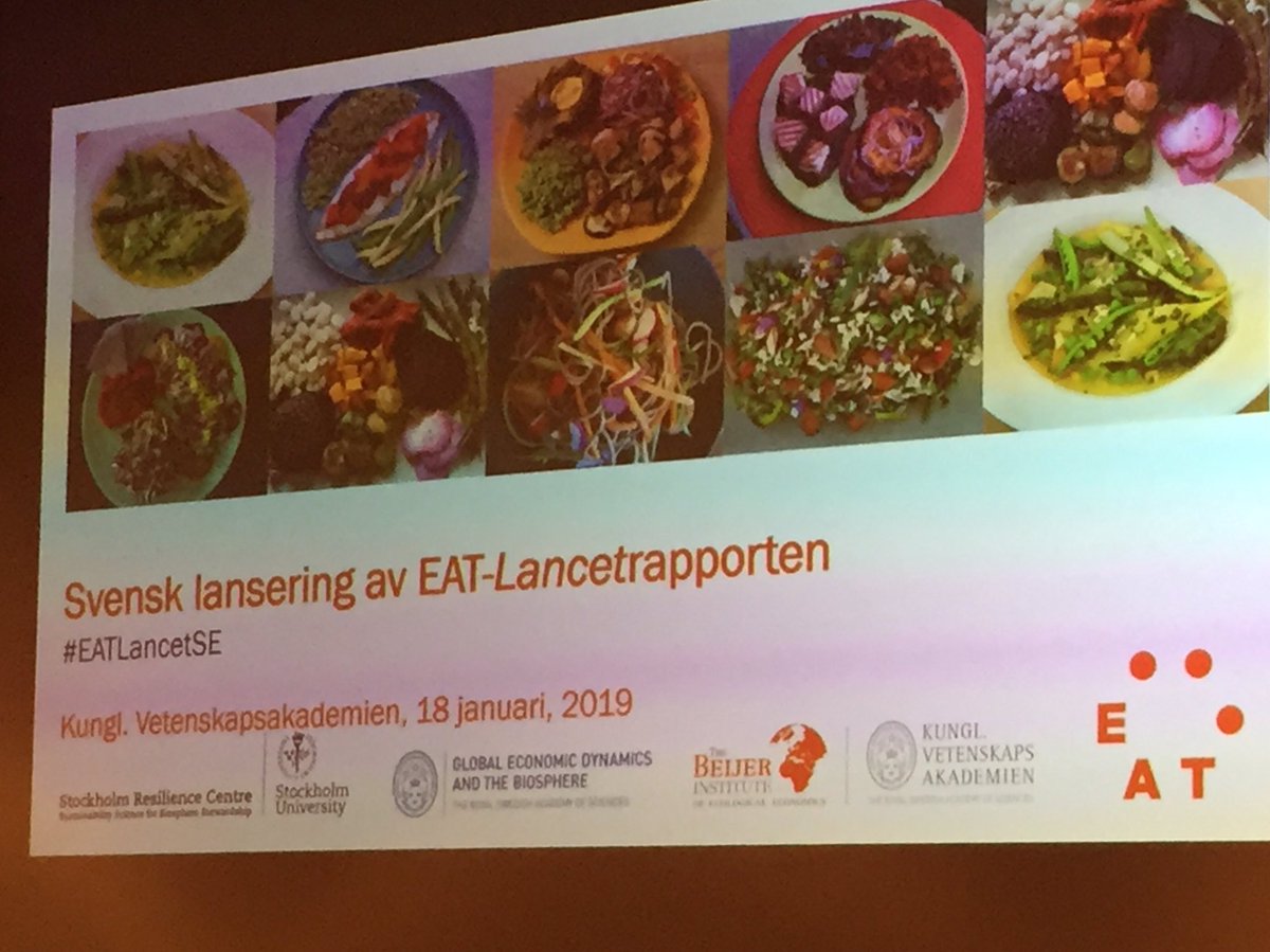 nordicfoodpol's tweet photo. Starting in Stockholm now: Swedish #EATLancet report launch, discussing how we can move towards healthy diets from sustainable food systems? You can watch live here https://t.co/WxgRGCIGf1 and follow along for updates. #EATLancetSE https://t.co/AjKKXhLWV8