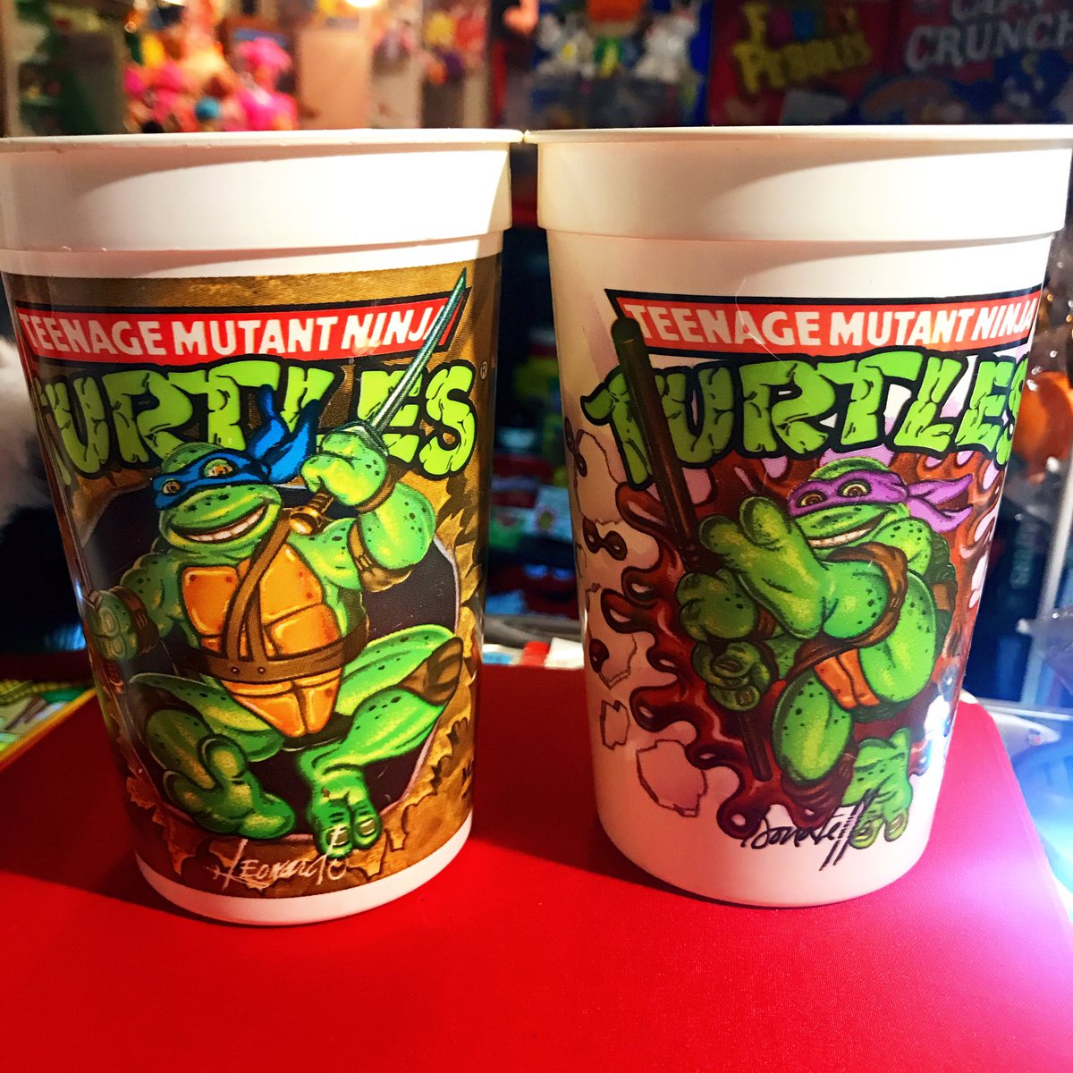 1990's Pizza Hut TMNT plastic cup🐢💚🍕1296yen #pizzahut