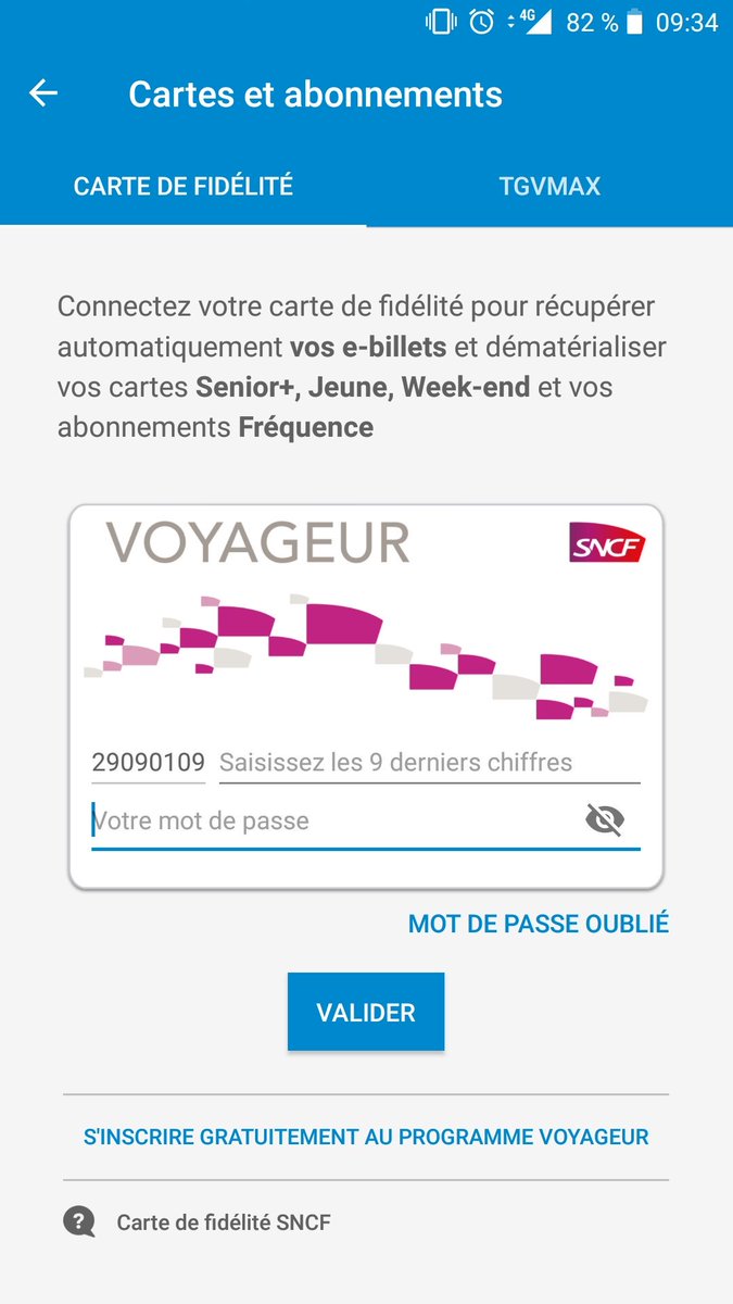 Sncf Comme Indique Il Convient De Vous Inscrire Au Programme Voyageur Via Le Lien Mentionne Une Fois Votre Adhesion Validee 7 Jours Environ Vous Pourrez Dematerialiser Votre Carte Week End Via