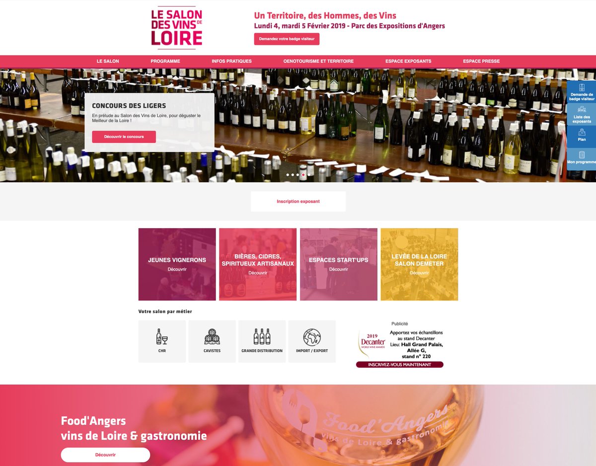 Le Domaine Baumard au Salon des Vins de Loire 2019
Venez nous rendre visite sur le Salon des Vins de Loire 2019... l'occasion de découvrir ou re-découvrir nos vins ! 
Grand palais, allée F, stand n°200
Lundi 4 février de 9h à 19h et Mardi 5 février de 9h à 18h.