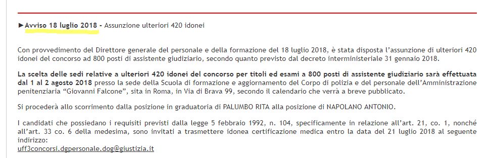 UnAssGiudiziari's tweet photo. @GiuseppeConteIT Presidente,un'altra semplice promessa da campagna elettorale che si spera diventi realtà,è lo #scorrimentototalegraduatoria degli #idoneiassistentigiudiziari.Richieste da tutti i tribunali e promesse dal Min.@AlfonsoBonafede,le assunzioni sono a quota zero dopo 6 mesi. Avviate? https://t.co/kzPdbnvg9B