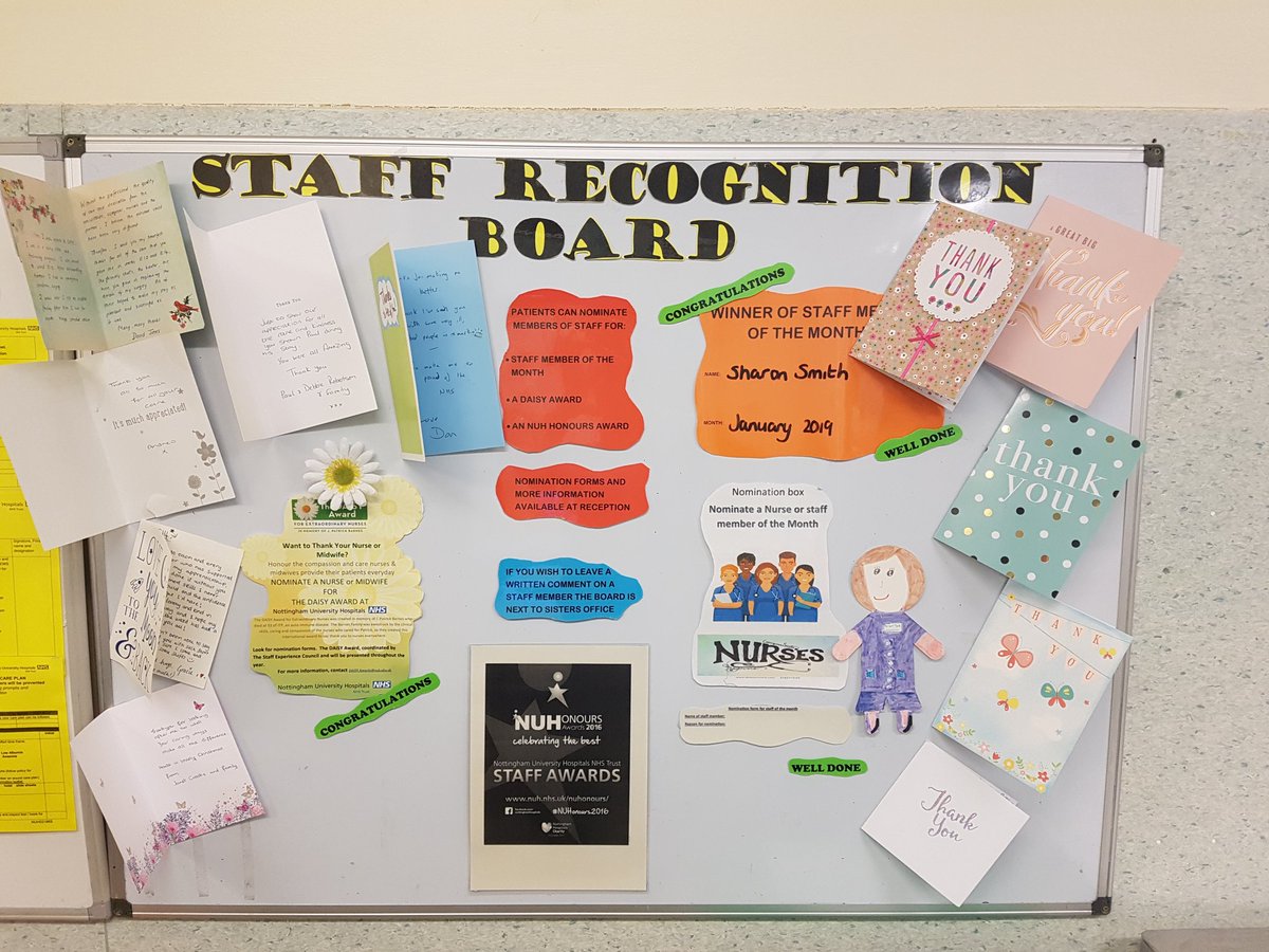 Staff recognition is so important and gives everyone a bit of a boost. Massive thanks to <a href="/mbaker35/">michelle baker</a> and Julie for putting this board together 😁 Looks brilliant! And well done to Sharon for getting staff member of the month! Well deserved 👏