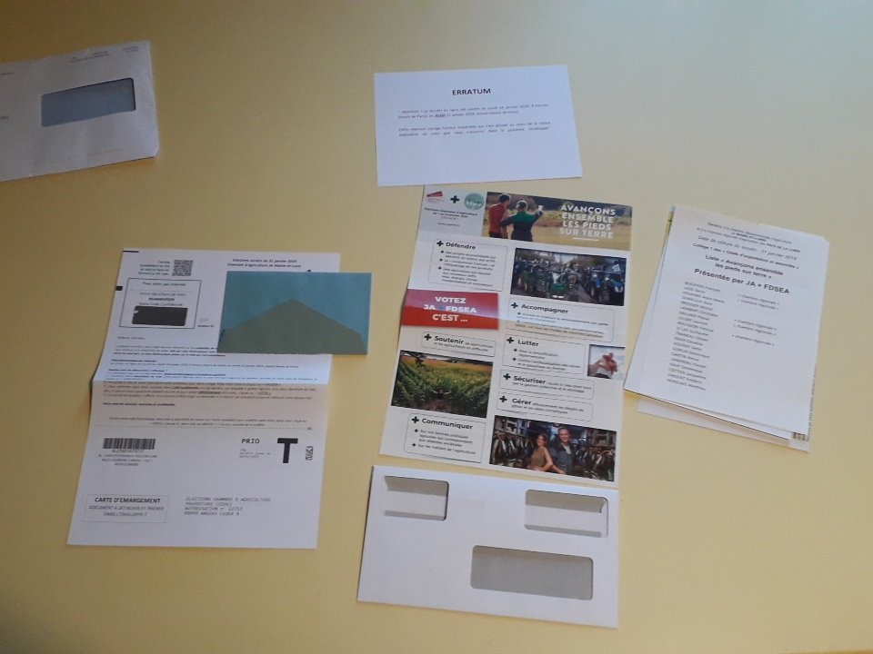 Élection chambre c'est parti ! L'avenir vous appartient, votez #FNSEA /  #JA des syndicats qui défendent tous les #agri et toutes les #agricultures tout au long des 6 années de mandat et pas que... au moment des élections #LesPiedsSurTerre <a href="/FDSEA49/">FDSEA 49</a> <a href="/JeunesAgri49/">JeunesAgriculteurs49</a>