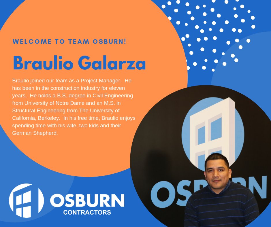 Welcome to Team Osburn Braulio Galarza!