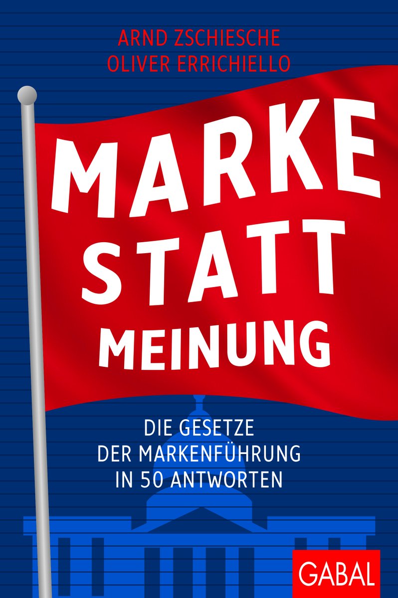 Arnd Zschiesche und Oliver Errichiello geben in ihren neuen Marken-Ratgeber „Marke statt Meinung“ von <a href="/gabalbuecher/">GABAL Verlag</a> Antworten auf 50 zeitlose Fragen zum Thema Markenpositionierung. 

roter-reiter.de/markenfuehrung…

#influencer #werbung #marketing #branding