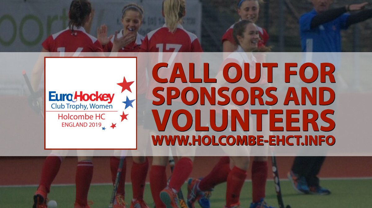 HolcombeHC's tweet photo. CALL OUT FOR VOLUNTEERS!

Only a few months to go until we host the EuroHockey Club Trophy (Women) 2019 &amp; we need you to help make it a success! There are a wide range of volunteer opportunities including back of house, public facing &amp; pitch-side roles: https://t.co/hQhDRVJc9V https://t.co/Xa9AcjkiDB
