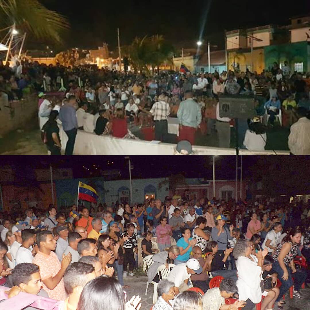 guantaaldia's tweet photo. Así estuvo el Cabildo Abierto convocado el día de ayer en el municipio #Guanta.

En el mismo dirigentes de los diferentes partidos, vecinos y jóvenes pudieron expresar su apoyo a la @AsambleaVE y @jguaido. #Anzoategui 1/2 https://t.co/XMioImv7yN