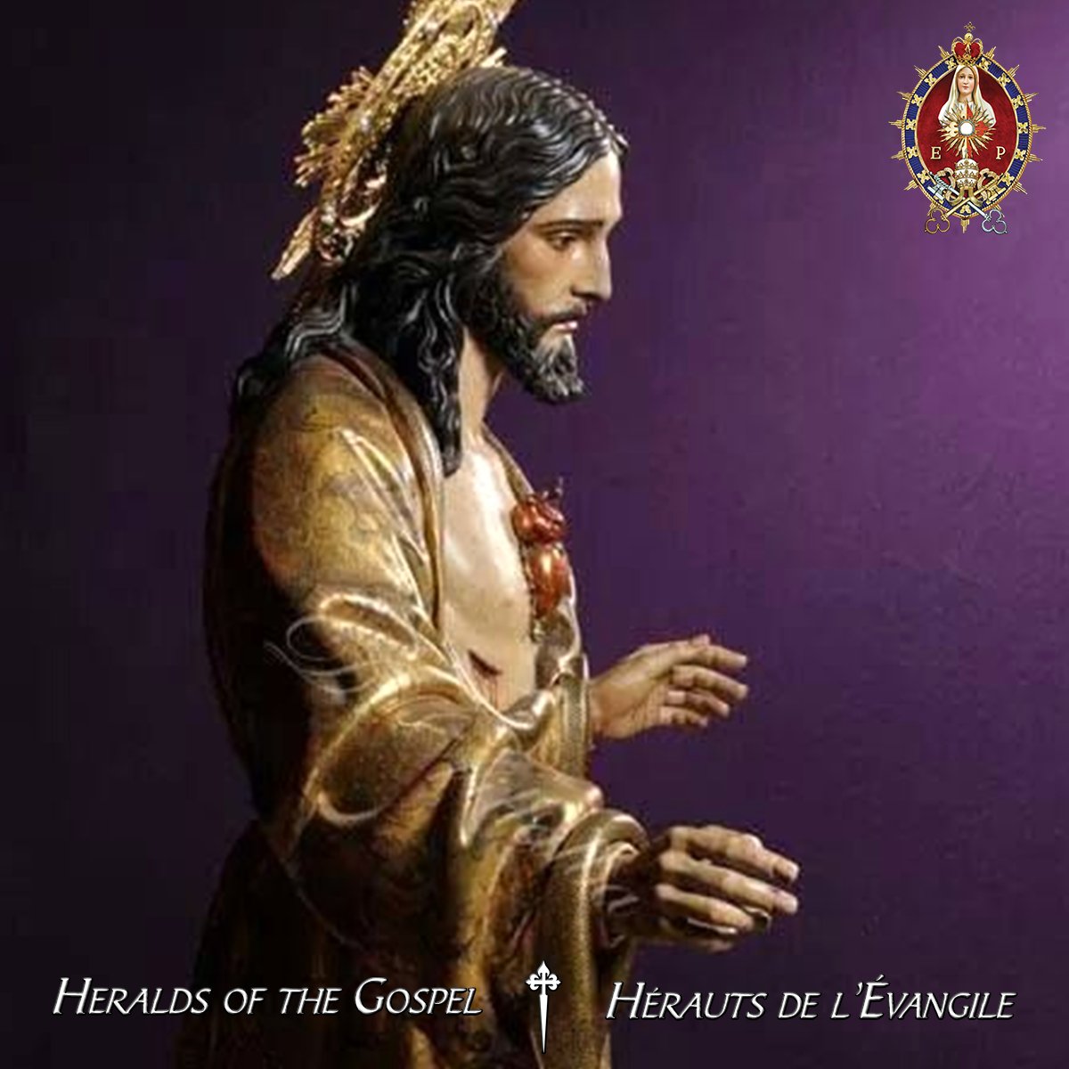 herauts's tweet image. Jésus est le bon berger, et il n'abandonne jamais ses brebis. Ayez confiance en lui! #herauts #catholique #jesus