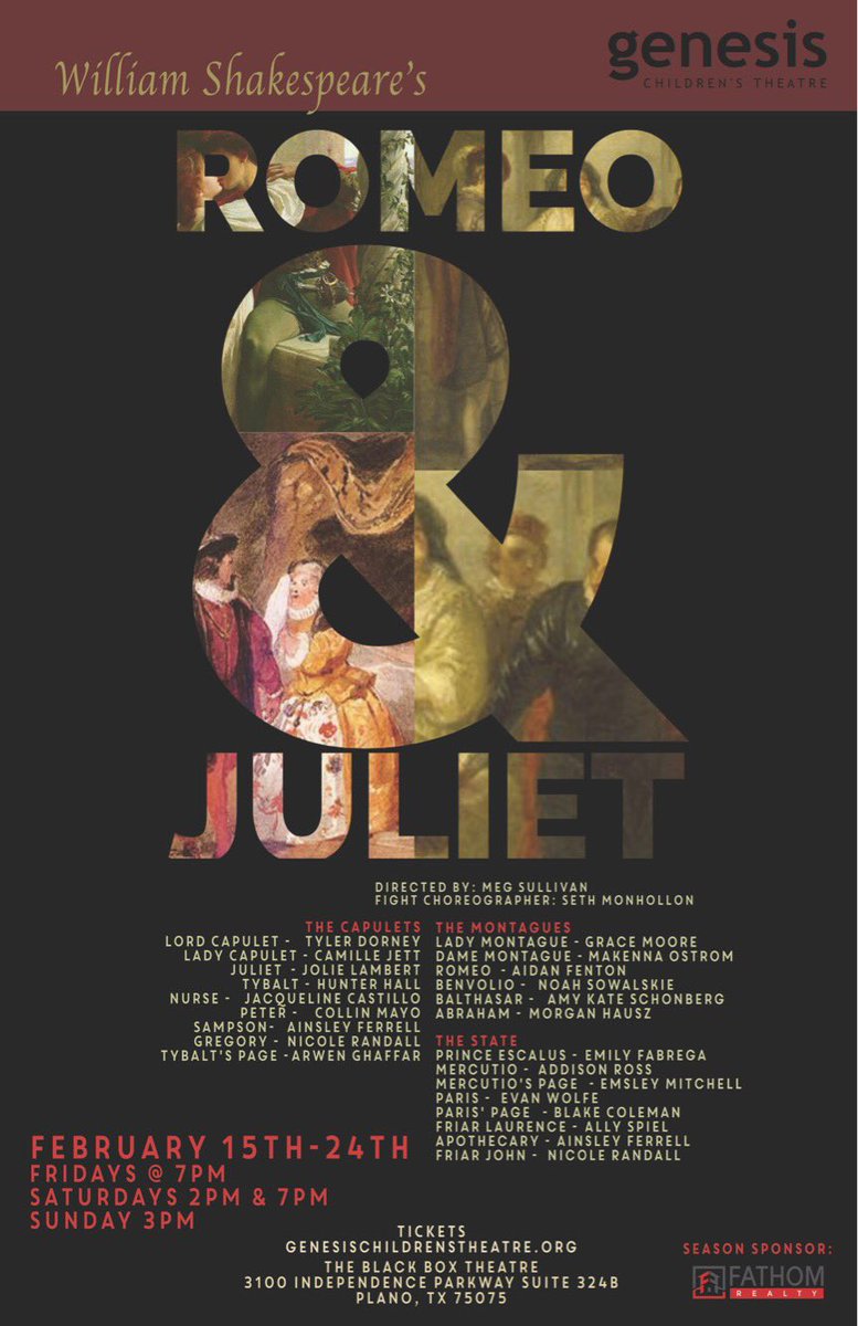 GenesisTheatre_'s tweet photo. Do you have your tickets yet?? 
https://t.co/ZVdcn8dtyM 
#TeamMontague #TeamCapulet https://t.co/XYEMWEihvM