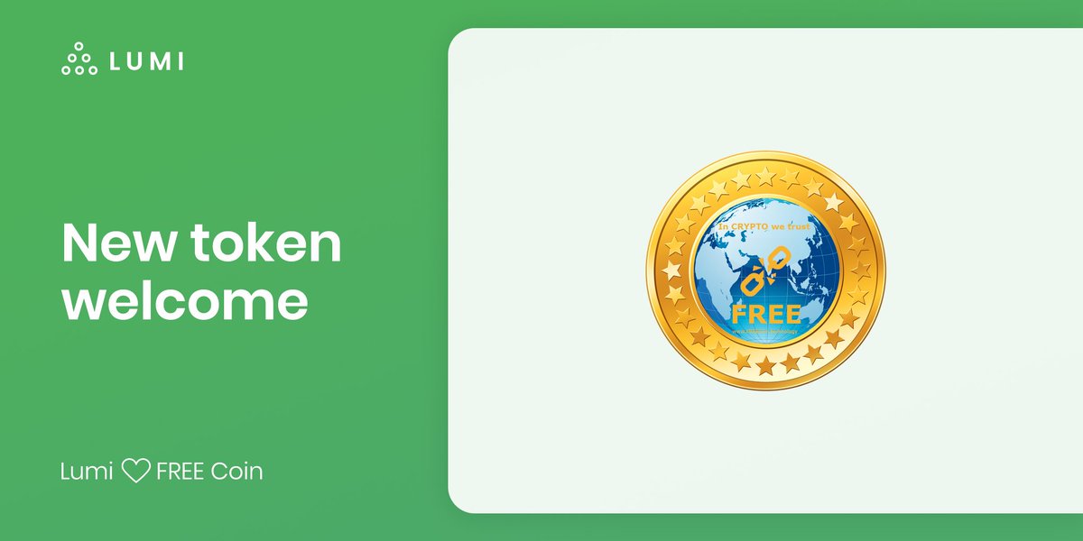 Lumi_wallet's tweet photo. Did you know that Lumi Wallet supports FREE Coin? Store, send, and receive FREE as well as exchange BTC, ETH, and other crypto!
Organize your digital assets as you please!
Download Lumi here: https://t.co/TCx8wMJUJo
Read more about FREE Coin project: https://t.co/LlVgU7cpZe https://t.co/CkTy8dpIVQ