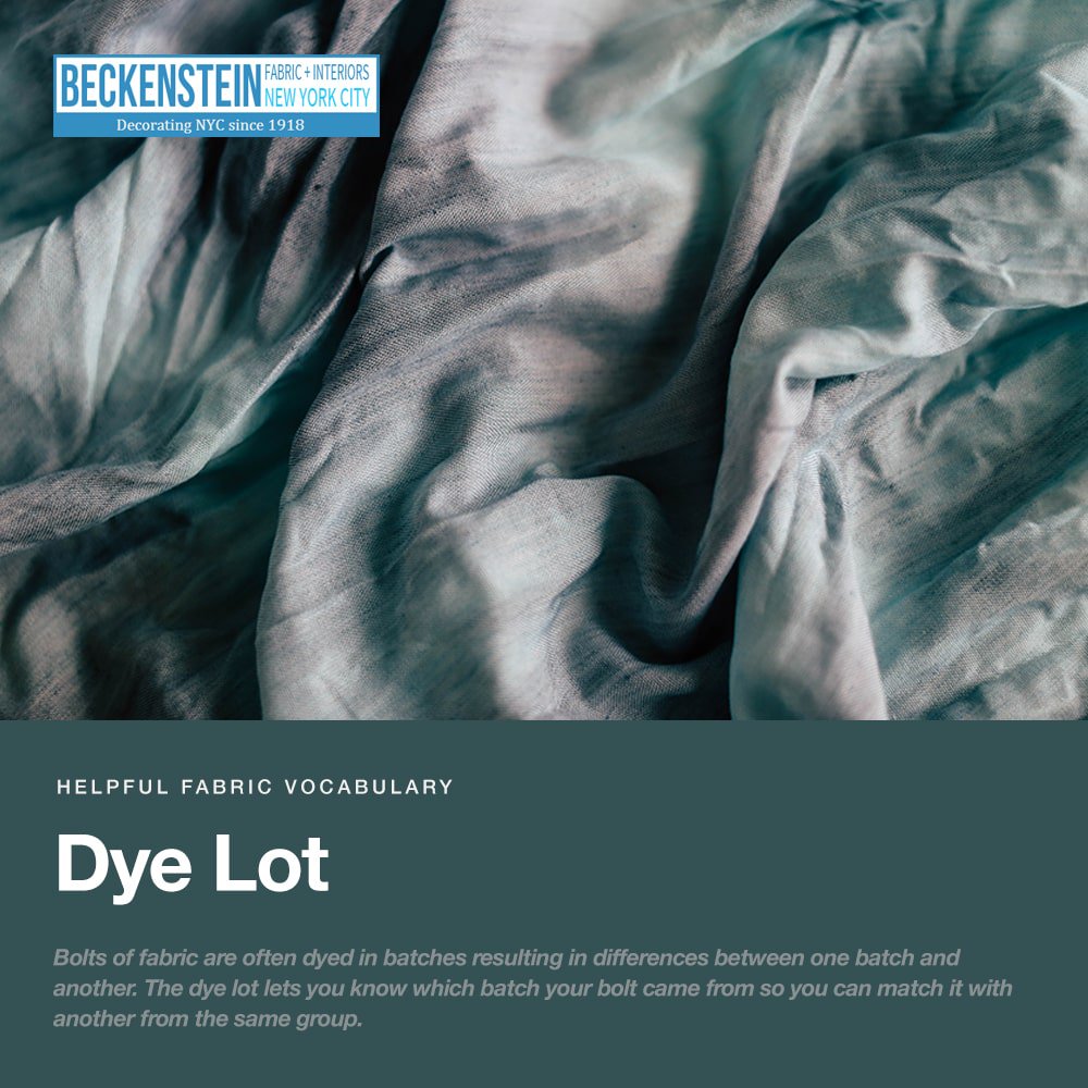mybeckenstein's tweet photo. Today we're learning about Dye Lot. 

To learn more, visit:
https://t.co/2Sl5lbo24l https://t.co/SjikkPxADy