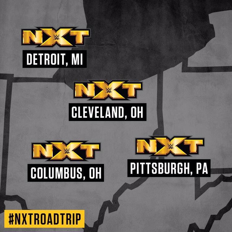 TripleH's tweet image. Tickets for the #NXTRoadTrip in:
 
#NXTColumbus 2/28
#NXTPittsburgh 3/1
#NXTCleveland 3/2
#NXTDetroit 3/3
 
are on sale NOW at NXTTickets.com!

#WeAreNXT @WWENXT