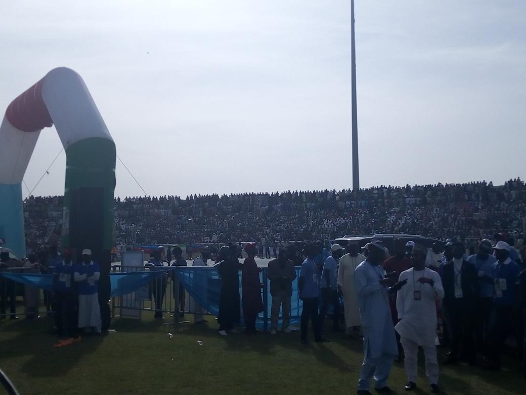 SalymBabajo's tweet photo. Awaiting The Arrival Of Mr. President For The @OfficialAPCNg Presidential Campaign and Kaduna Music and Arts Festival (KADAMFEST) At The Ahmad Bello Stadium Kaduna. 
#PuttingPeopleFirst #PMBinKaduna #KADAMFEST https://t.co/vFujpOyUdR