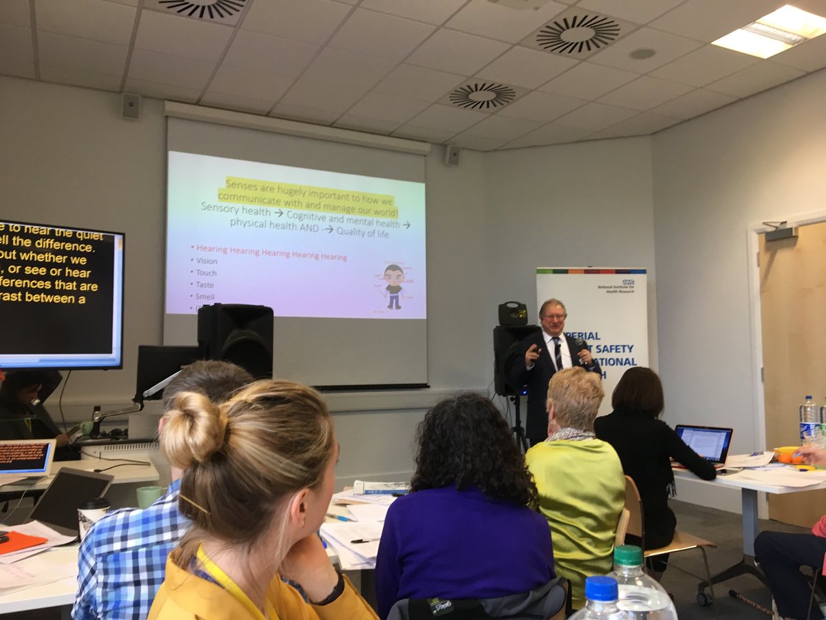 Mammacoffee's tweet photo. Co production and sensory health! Very exciting to hear from @adriancjdavis at Imperial invention centre #hearingloss #audiology #co-production #weHCS https://t.co/EQh7OSH57K