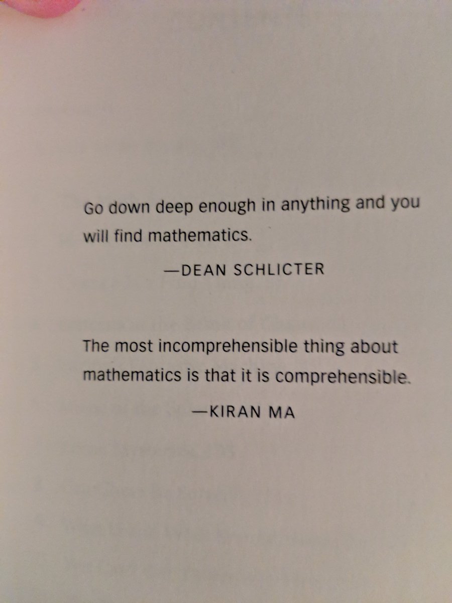 stefanbfritz's tweet photo. Great quotes at the start of my next read. #weirdmath #mathchat https://t.co/WGtGSFME4M