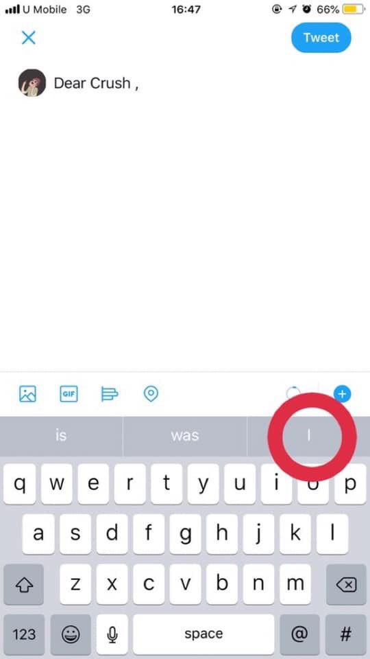 _NadiaNasir_'s tweet photo. Write “Dear Crush” and tap on right button for 20 times. https://t.co/WLmm63fbOO