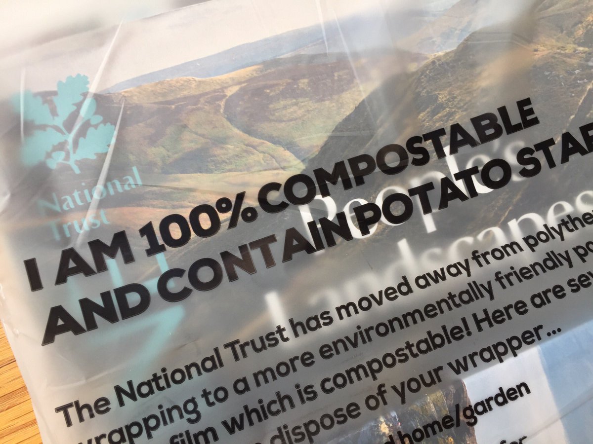 From ‘today’s news is tomorrow’s fish and chip paper’ to ‘today’s magazine wrapper is tomorrow’s caddy liner’... compostable innovation from <a href="/nationaltrust/">National Trust</a>