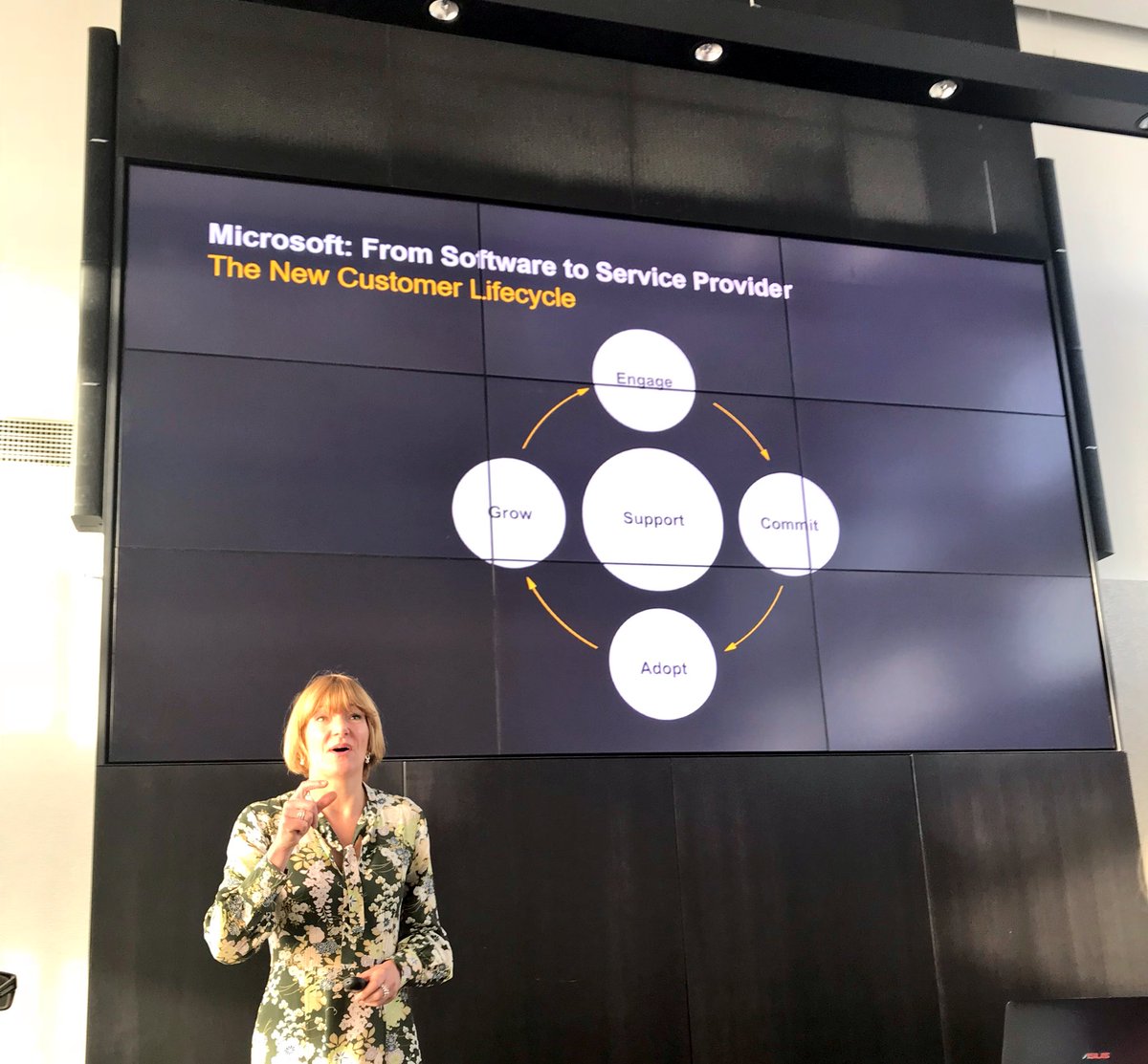webex_cpaas's tweet photo. Nina Jones, former Director of Customer Experience at Microsoft and Jaguar Land Rover talking about the 4 Digital Transformation pillars and Customer First Principles. @DLFmembers #DLFCX #CustomerExperience #DigitalTransformation https://t.co/kWOsWHDnTi