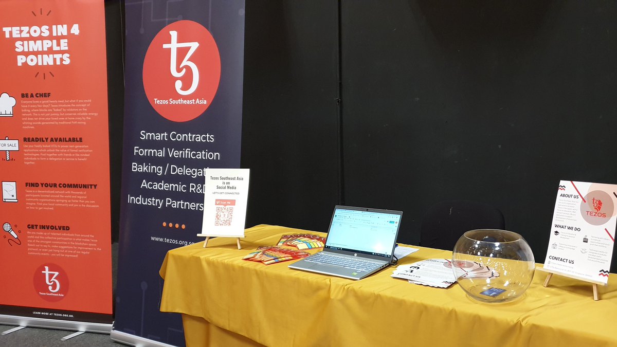 AsiaTezos's tweet photo. Tezos Southeast Asia is at the Malaysia Website Award 2018 by Exabytes tonight. Do swing by our sharing booth if you here at Loft 29, Penang.
#MWA2018 #MWA #Exabytes #Tezos #TezosSoutheastAsia #loft29 #TSA #Penang https://t.co/96bS4NL6GD