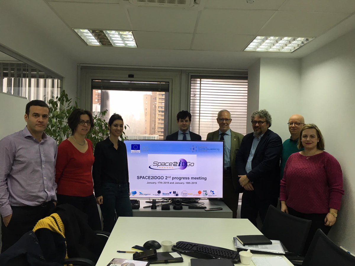 MadridAeroSpace's tweet photo. 🚀🌎🌏#SPACE2IDGO Great meeting!! Ready for next steps. 💪@PwC_Accelerator @Clusters_EU @EU_EASME @EEN_spain @een_madrid @EU_Growth @Space4Globe @AerospaceValley @si_Cluster @giCluster @PoleSkywin @LogisticsinWall @alsiasocial @Cluster_Energia #internationalization #SMEs https://t.co/AiP6ETx8P6