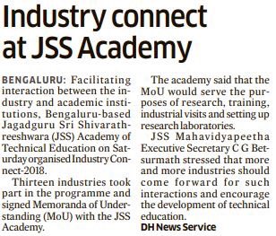 jssateb's tweet photo. Industry connect at #jssateb  Signed MOU with 13 Industries https://t.co/SIRogSTDSQ