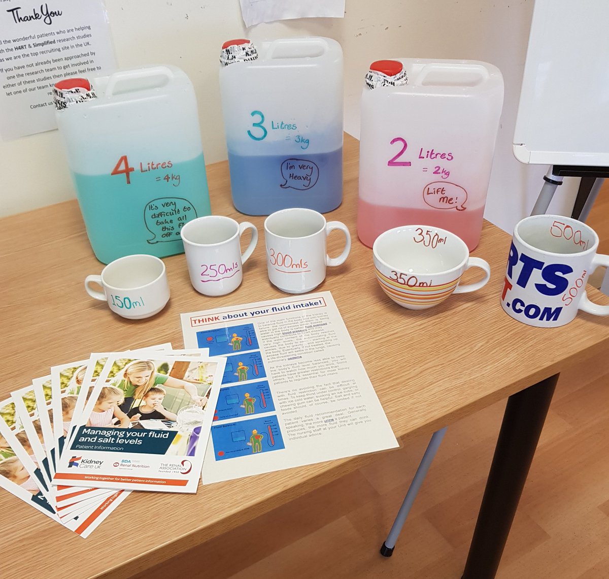 KingsmillTeam's tweet photo. Educating patients on fluid restricting and salt control #renalfailure #fluidrestriction #haemodialysis #teamkmh #teamnuh #nomorefluidoverload https://t.co/lOeTpHjqRu