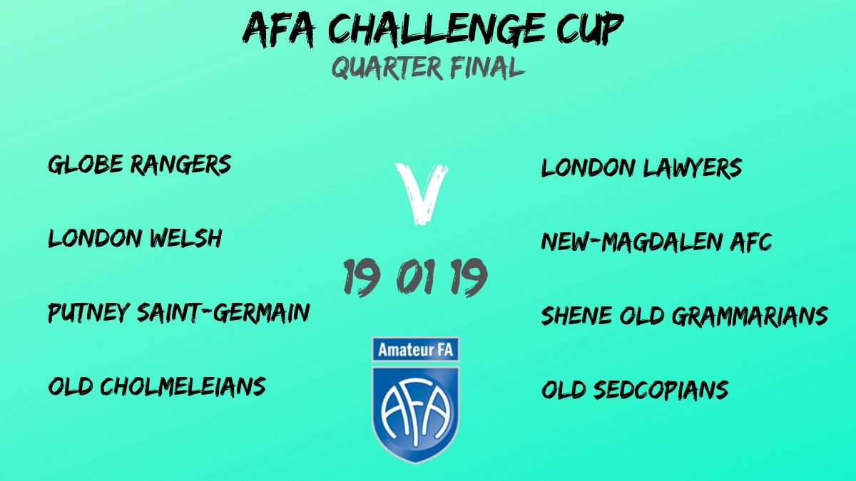 AFA CHALLENGE CUP 🏆| The Quarter Final takes place this weekend! 

Here are the last 8...

Good Luck!
