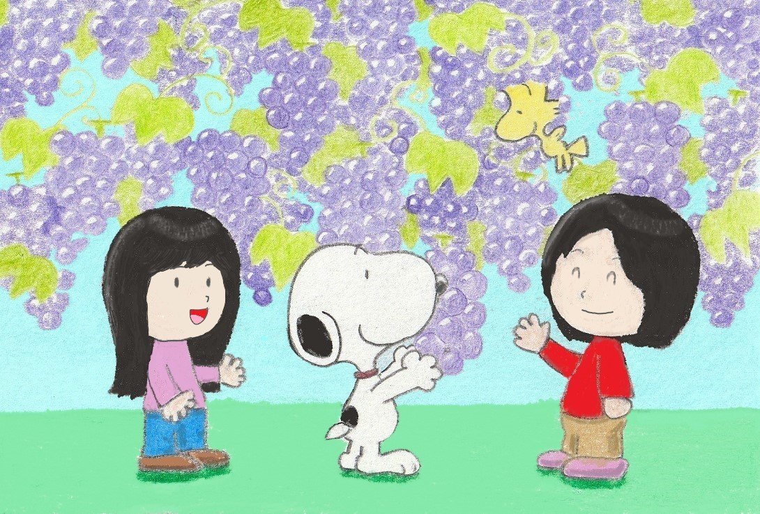Sima Pa Twitter ブドウ狩り イラスト スヌーピー Illustration Snoopy