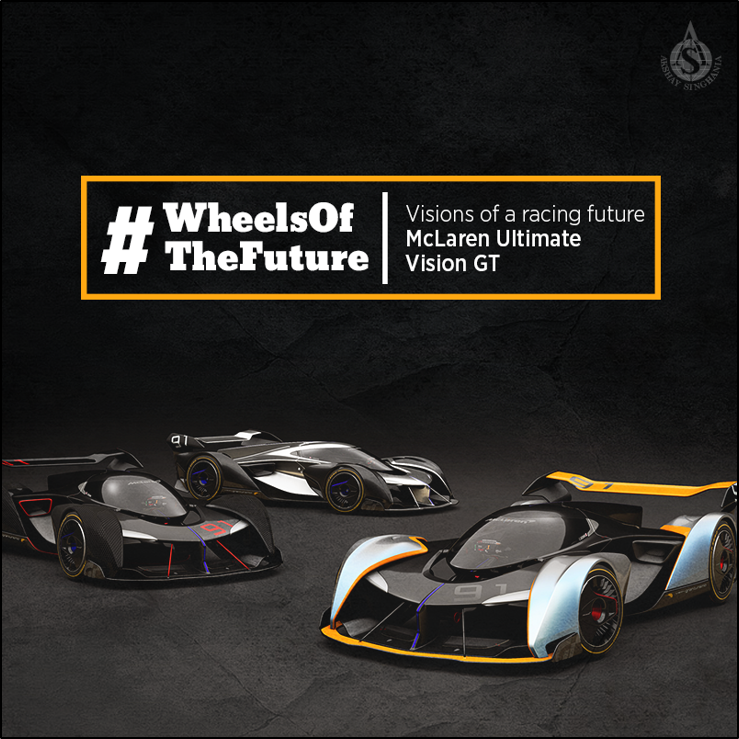 AkshaypatS's tweet photo. #WheelsOfTheFuture
Built by McLaren Automotive for the game ‘GranTourismo’, the McLaren Ultimate Vision GT is a car that puts out 1134 BHP and aims to shatter every record ever held by an automobile. A design study for what the future holds, it embodies the #WheelsOfTheFuture https://t.co/sAvcOHJUAx