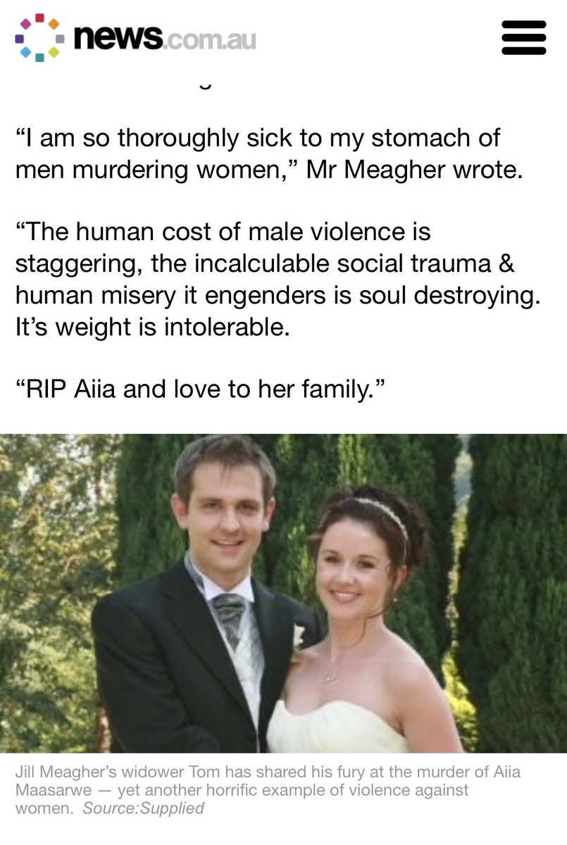 This. Articulated perfectly by #JillMeagher ‘s widower, Tom Meagher. 
😭
#AiiaMaasarwe