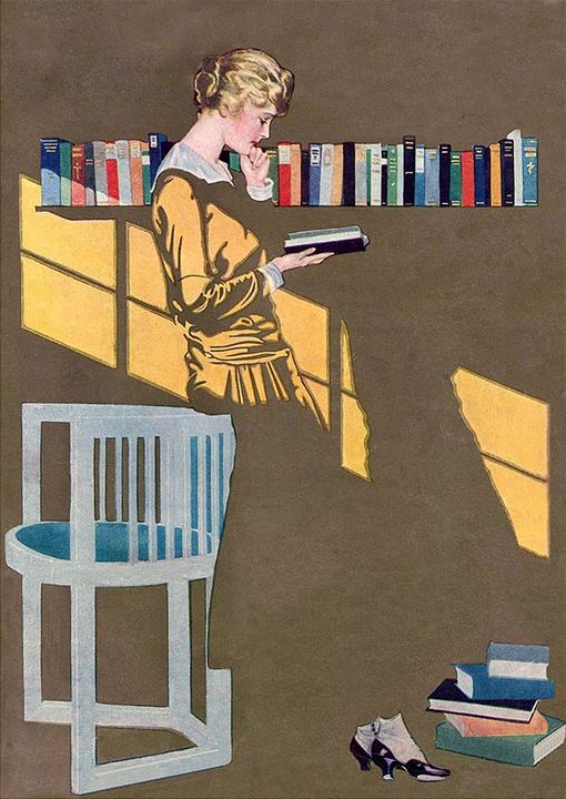 SalamandraEd's tweet photo. Preciosa ilustración de Coles Phillips ¿Cómo la titularíais? https://t.co/tVAFeaLeGZ