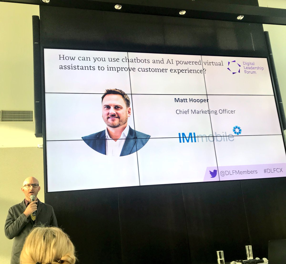 webex_cpaas's tweet photo. Up next @MattJHoops at the @DLFmembers event today, talking about how businesses can use #chatbots and #AI powered Virtual Assistants to improve #CX. #DigitalTransformation #DLFCX https://t.co/WQXPgxEX5n