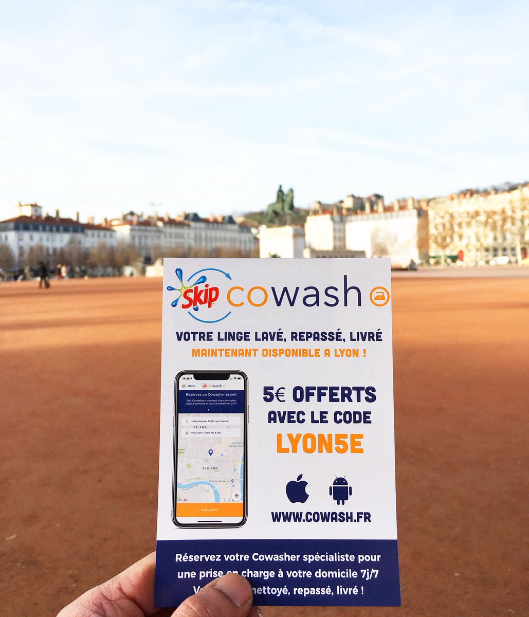 cowashapp's tweet photo. 🔥 Cowash se lance à Lyon ! 🔥 Ça fait un moment que nous vous en parlons, c'est maintenant chose faite. Notre service de pressing à domicile est désormais disponible dans les différents quartiers de Lyon ! 👔🍾✨ https://t.co/KEEJNIkgux