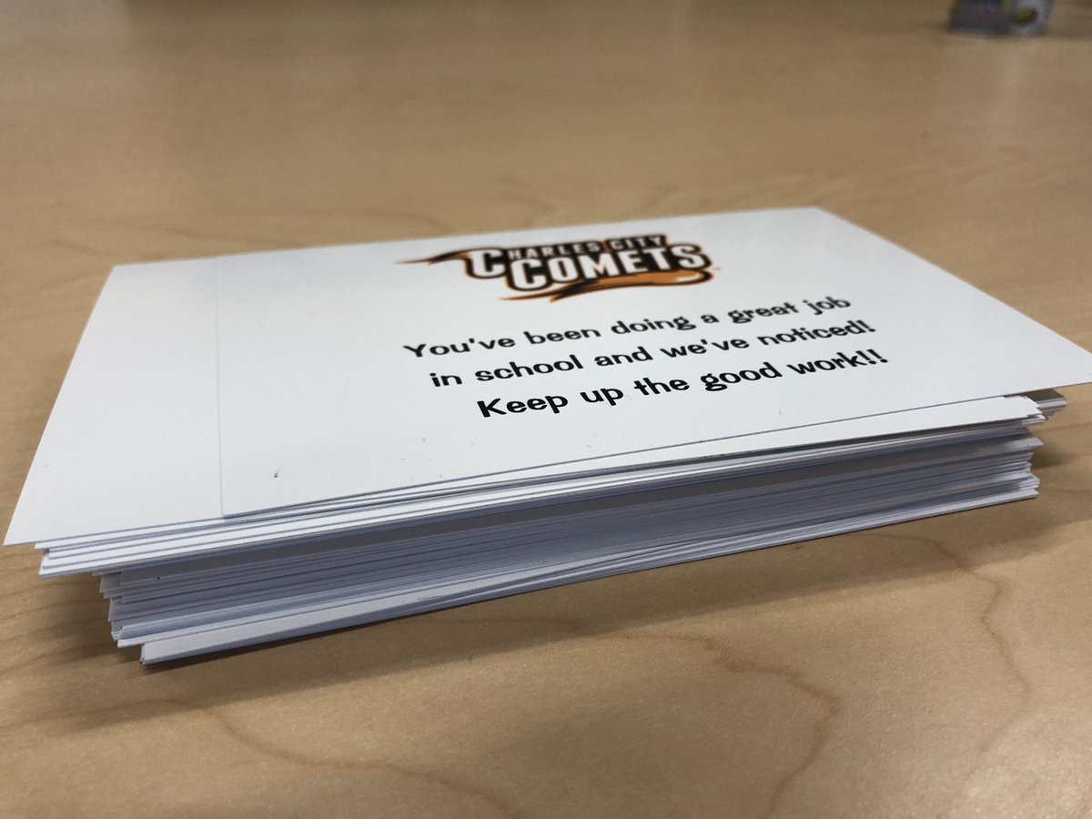 Harskamp_Thomas's tweet photo. Shout out to @ElizabethPlatte Positive hand written notes make a huge impact on students!  #weareCC #family #committedleader https://t.co/P4L5tIYo4O