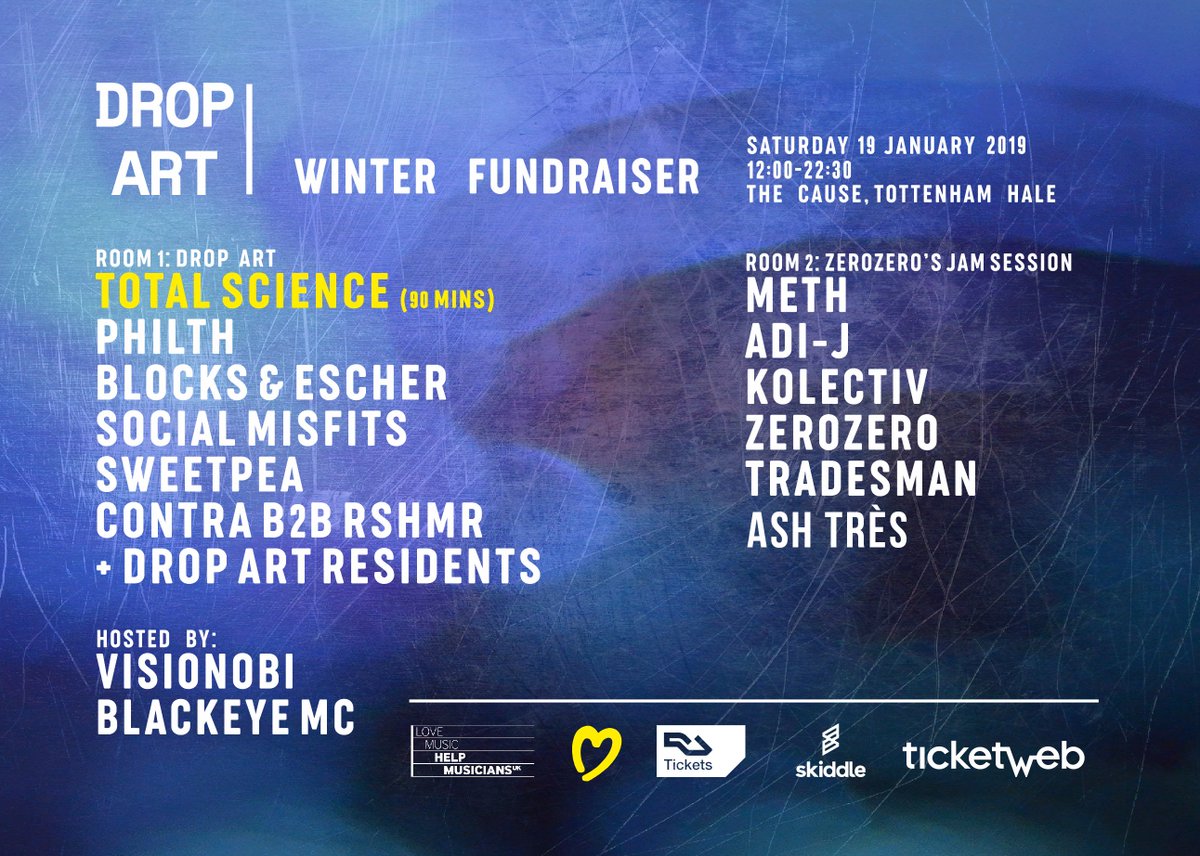 Twitter crew, 12 hours left for final release tickets!🔥🔥 Don't miss our all day #DnB warehouse rave! All profits go to @HelpMusiciansUK - #musicmindsmatter. #drumandbassuk #drumandbass