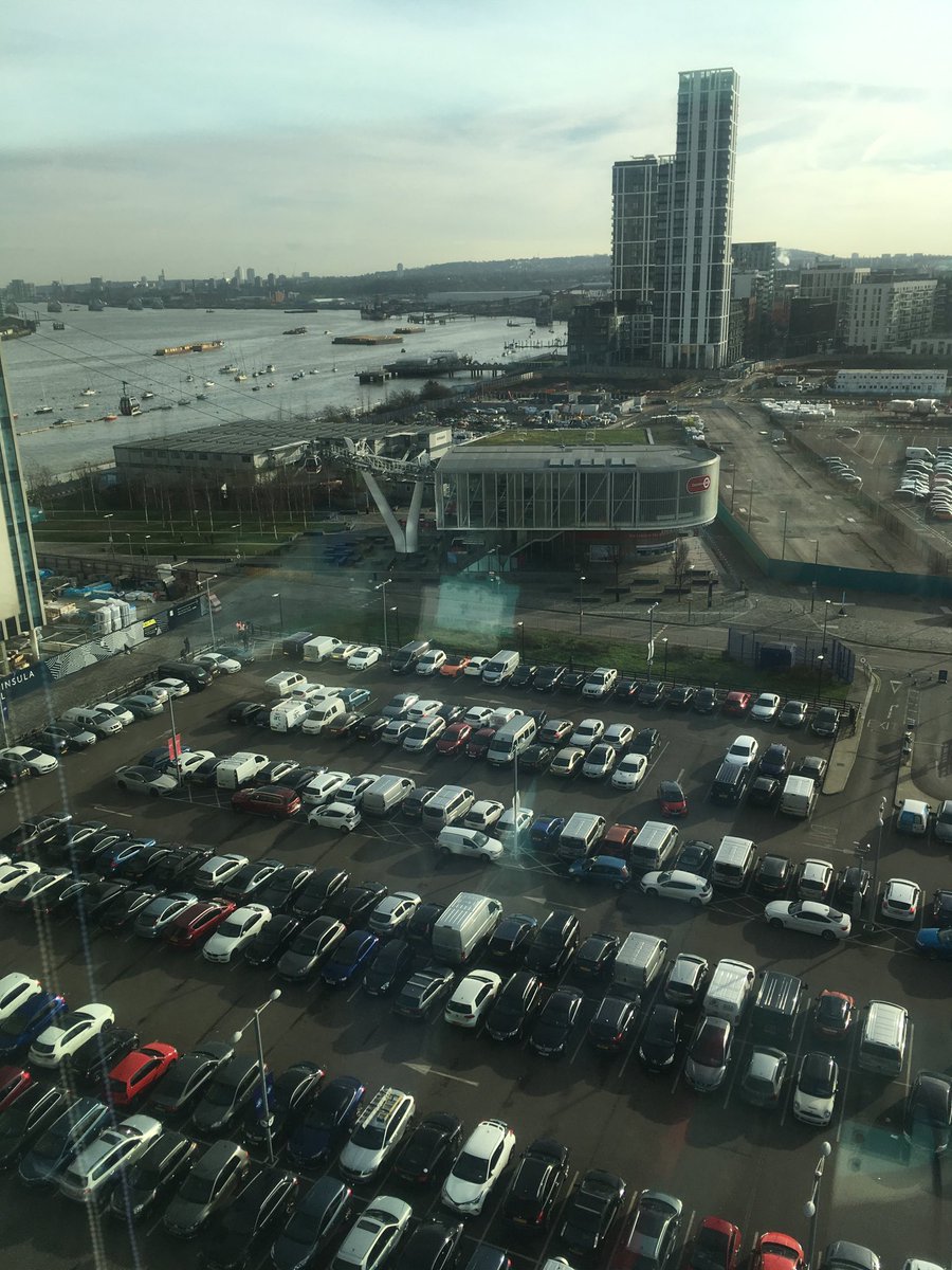 GrantSaw's tweet photo. Goodbye to all this. Our 6 Mitre Passage office closes today so no more views of the #dangleway ...phones and computers will go down at 4pm in readiness for the move to Horseferry Place SE10 9BB https://t.co/kNMAjzWl4g