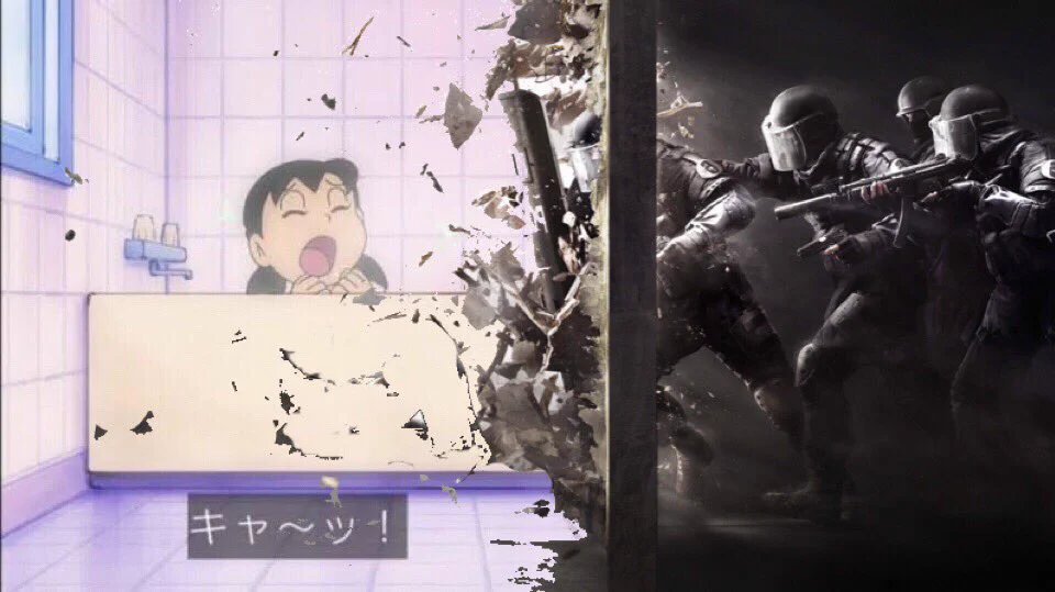 戦慄のしずかちゃん！！いつものお風呂シーンが戦場に！？