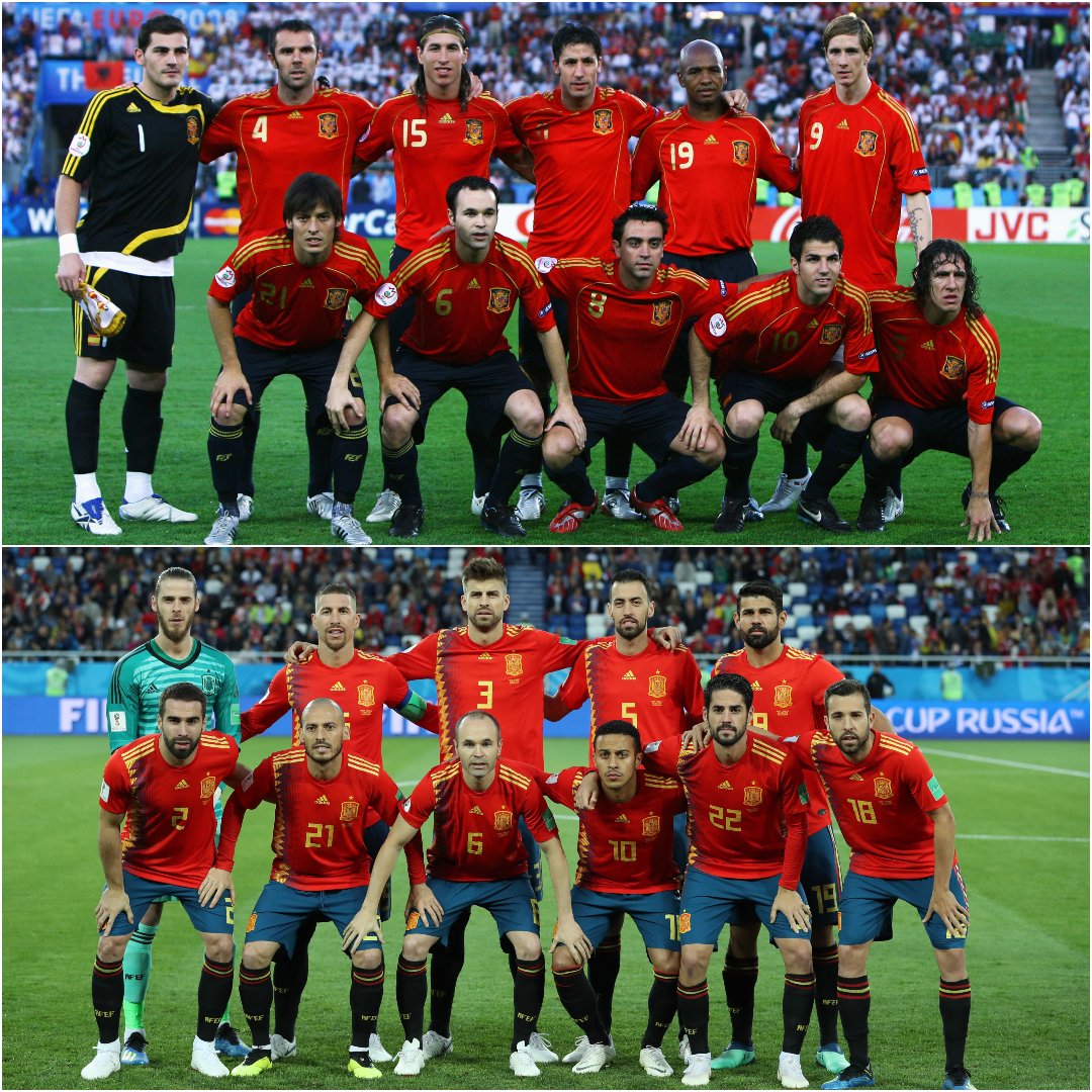 Spain 2⃣0⃣0⃣8⃣
🆚
Spain 2⃣0⃣1⃣8⃣
Who's coming out on top? 🤔
#10YearChallenge