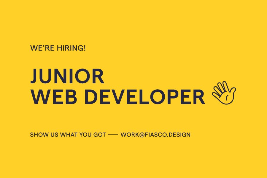 FiascoDesign's tweet image. WE'RE HIRING!!! 

We're on the lookout for an enthusiastic and passionate junior web developer to join our growing team. 

If you're up for a new challenge and you don't mind getting stuck in, then we'd love to hear from you.  

fiasco.design/hiring-ft-jnr-…